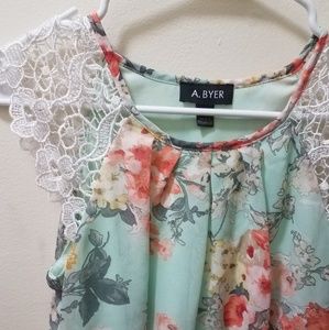 A. Byer Floral Dress